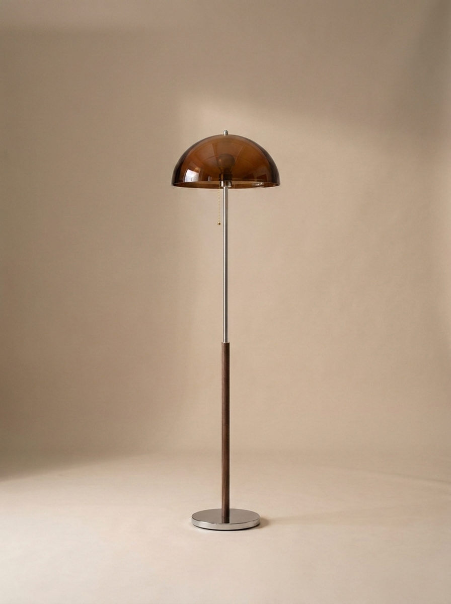 Amber floor lamp, off
