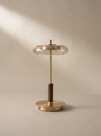 Copper table lamp, off