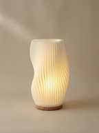 Pleat table lamp, on