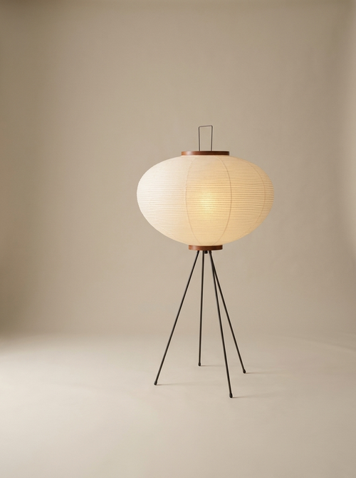 Noguchi floor lamp, on