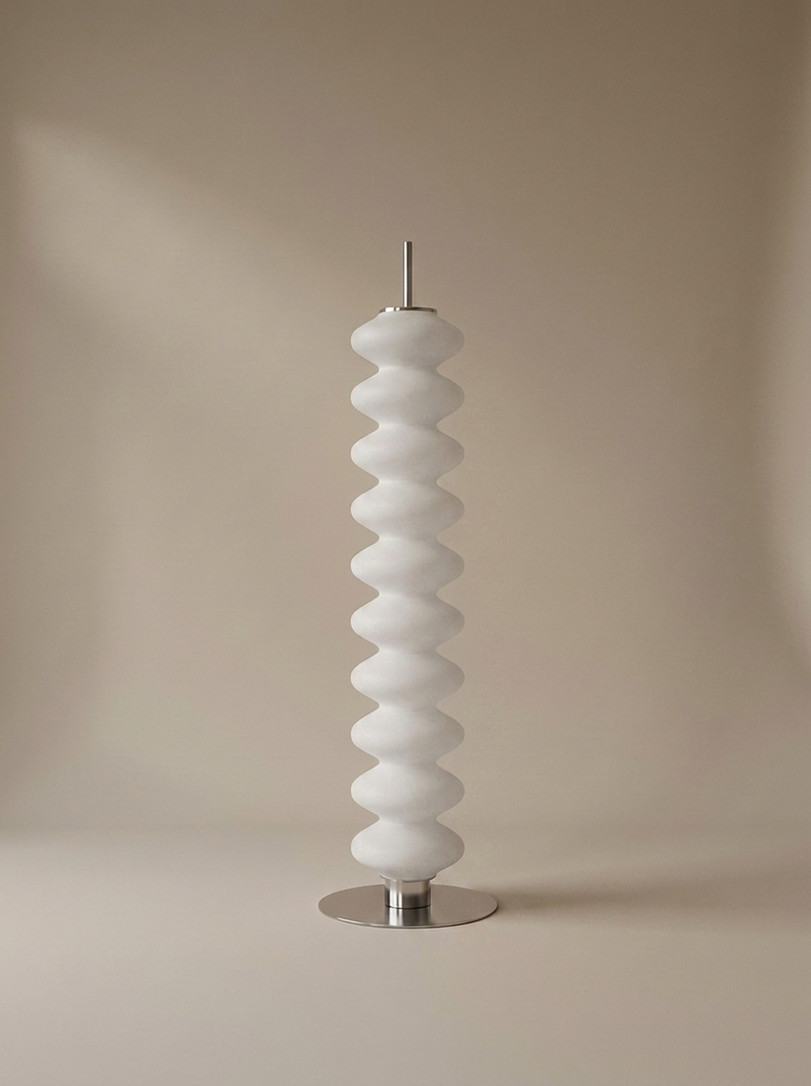 Reed floor lamp, off