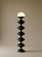 Gourd floor lamp in Black acrylic